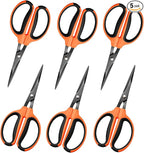 GROWNEER 6 Packs Trimming Scissors Teflon Coated Non Stick Blades Pruning by GROWNEER