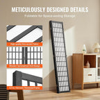 VEVOR Room Divider, 3 Panel Japanese Room Divider, Wood Folding Privacy Screen - Image 5