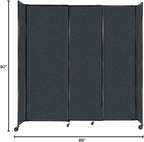Versare Straightwall Sliding Portable Wall Partition | Freestanding Office - Image 7