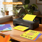Lemon Yellow Cardstock 8.5 x 11, Bright Color Paper, 40 Sheets Yellow Paper - Image 3