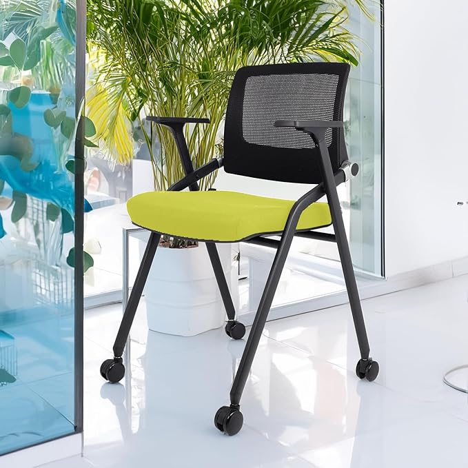 SLKJChr 2 Pack Foldable Office Chairs - Image 2