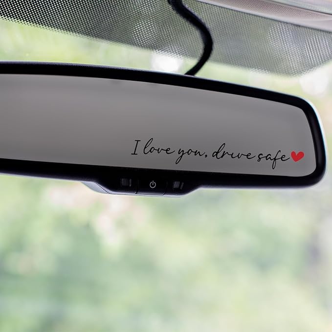 8PCS Car Stickers, I Love You Drive Safe Mirror Sticker, Cars Decals, Car by BADAO