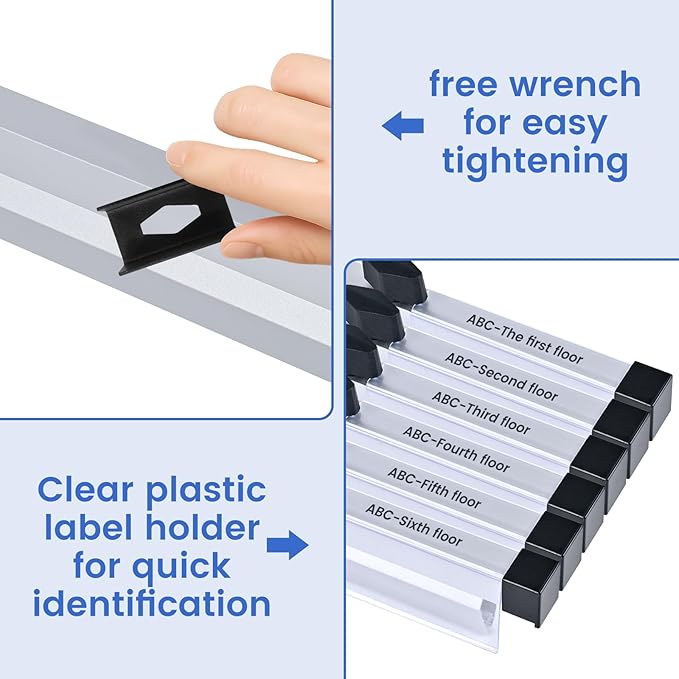 Togarhow 6 Pack Blueprint File Hanging Clamps 30" Blueprint File Clips - Image 3
