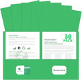 Two Pocket Folders, PANDRI 30 Pack 2 Pocket Folders, Letter Size Paper File by PANDRI
