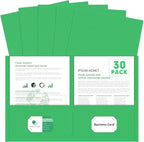 Two Pocket Folders, PANDRI 30 Pack 2 Pocket Folders, Letter Size Paper File by PANDRI