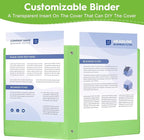 CIXILDTS 3 Ring Binders, Standard Round Ring Binder Fit Letter Size Paper - Image 5