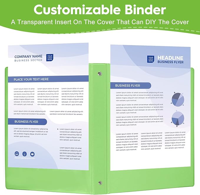 CIXILDTS 3 Ring Binders, Standard Round Ring Binder Fit Letter Size Paper - Image 5
