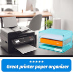 EASEPRES Paper Organizer Tray, 3 Tier Mesh Desk File Organizer Letter Sorter - Image 6
