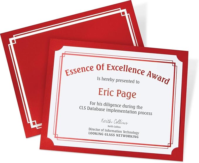 PaperDirect Foil Elegance Specialty Certificates, 50 Sheets of 38lb White Paper - Image 3