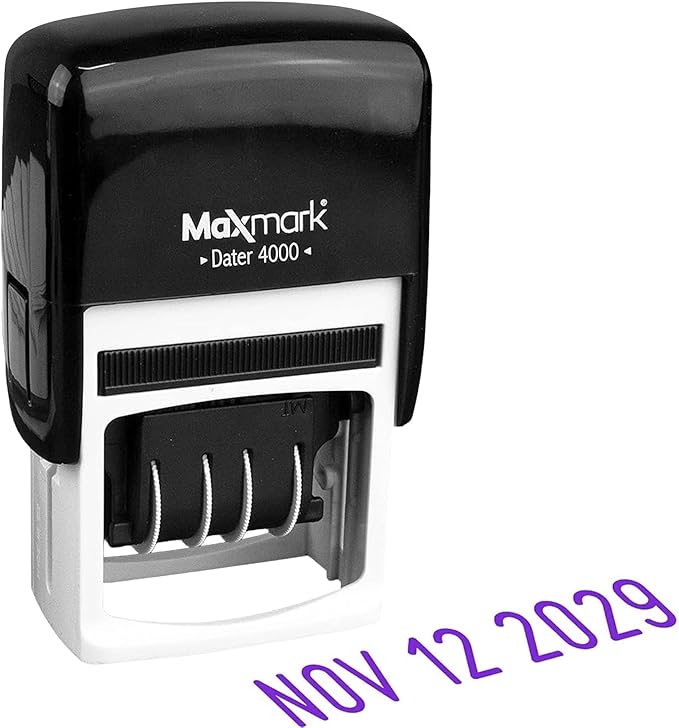 MaxMark Dater 4000 Self Inking Date Stamp by Maxmark