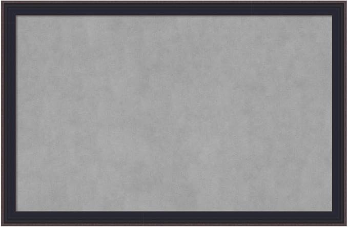 Amanti Art Black Framed Magnetic Board 23x35 Large Vision Board by AmantiArt