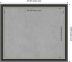 Amanti Art Black Framed Magnetic Board 23x27 Medium Vision Board - Image 3