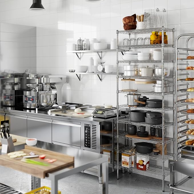 Regal Altair 14" Deep x 30" Wide x 86" Height Wire Shelving Kit | 10-Tier | NSF - Image 7