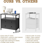 Edbuosy 27 inch Wide Night Stand Set 2 - Image 7
