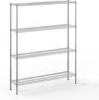 Regal Altair 14" Deep x 60" Wide x 74" Height Wire Shelving Kit | 4-Tier | NSF by Regal+Altair
