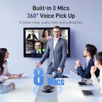 EMEET Conference Speaker and Microphone w/8 Mics, 360° Voice Pickup, Noise - Image 2
