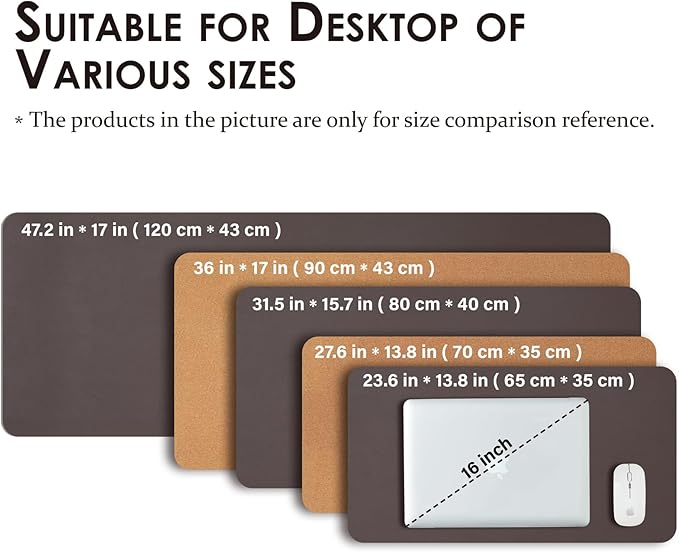 Cork Desk Mat - Dual-Sided Desk Pad - Image 5