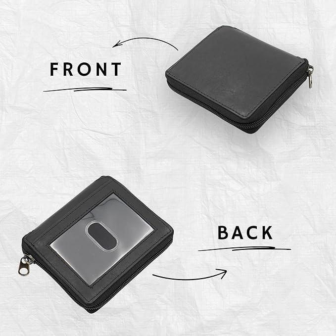ag wallets Mens Zip Around Leather Wallet - Image 8