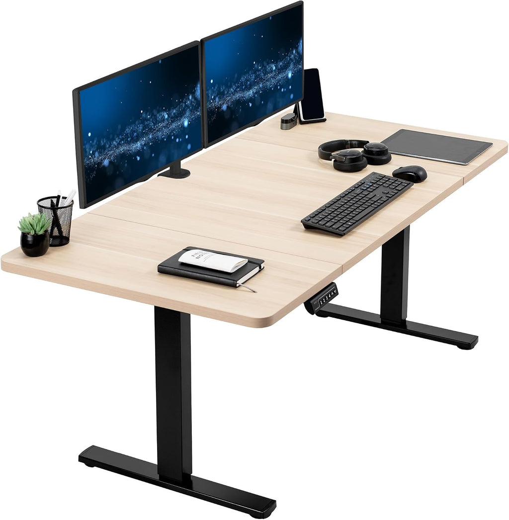 VIVO Electric 60 x 30 in Standing Desk, Memory Height Adjustment, 1B Series