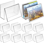 Crtiin 10 Pcs Clear Acrylic Postcard Holder Business Card Holder Greeting Card - Image 8
