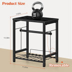 smusei Label Holder for Rolls and Fan-Fold Labels, Wooden Thermal Printer - Image 2