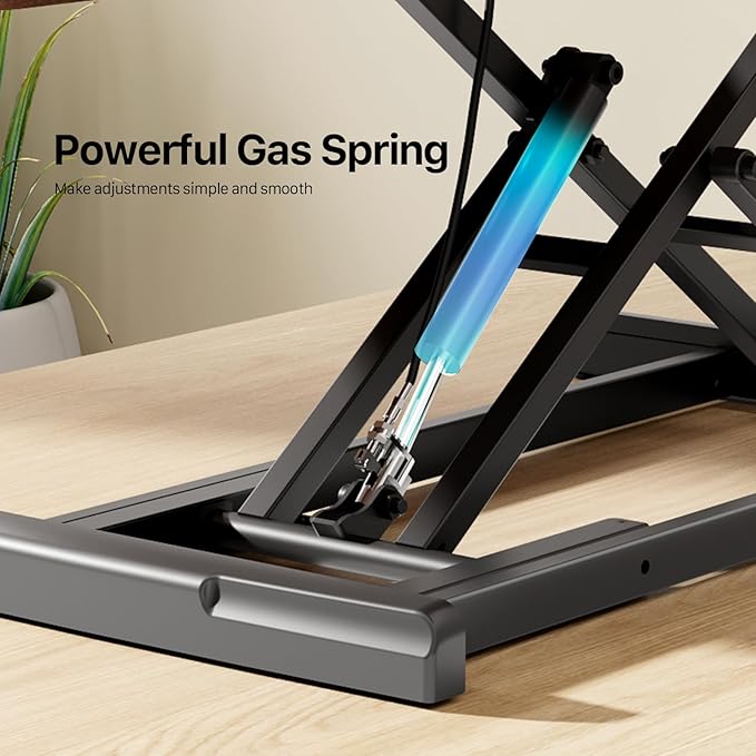 JYLH JOYSEEKER Standing Desk Converter 32 inch, Height Adjustable Sit Stand - Image 4
