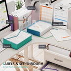 ThinkTex Plastic Expanding File Folder, Transparent envelopes - Image 4