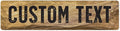 Custom Sign, Custom Street Sign, 11 Font Colors, 13 Font Styles, 4 Hole Options by MySignCenter