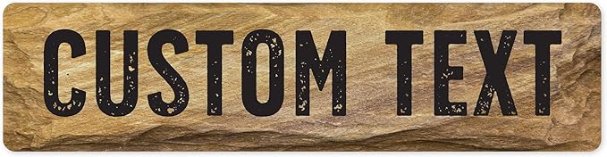 Custom Sign, Custom Street Sign, 11 Font Colors, 13 Font Styles, 4 Hole Options by MySignCenter