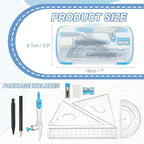 PATIKIL Geometry Precision Tool Set, Sky Blue - Image 2