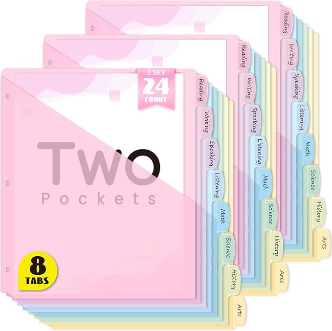 Sooez 8-Tab Binder Dividers by Sooez