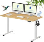 FLEXISPOT EN1 Bamboo One-Piece Standing Desk, 55 x 28 Inches Ergonomic Desk