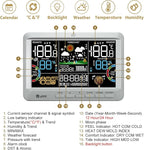 Weather Station Indoor Outdoor Thermometer Wireless, Home Atomic Clock - Image 4