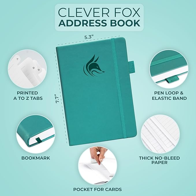 Clever Fox Address Book with alphabetic tabs - Image 2