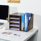 PAG Wood Desktop File Holder Organizer Mail Sorter - Image 6