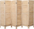 6 Panel Room Dividers and Folding Privacy Screens, Divider by ZFFURN
