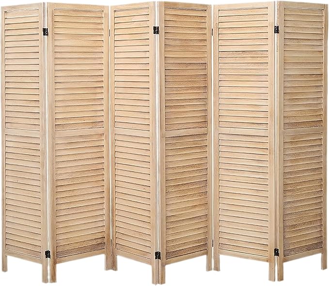 6 Panel Room Dividers and Folding Privacy Screens, Divider by ZFFURN