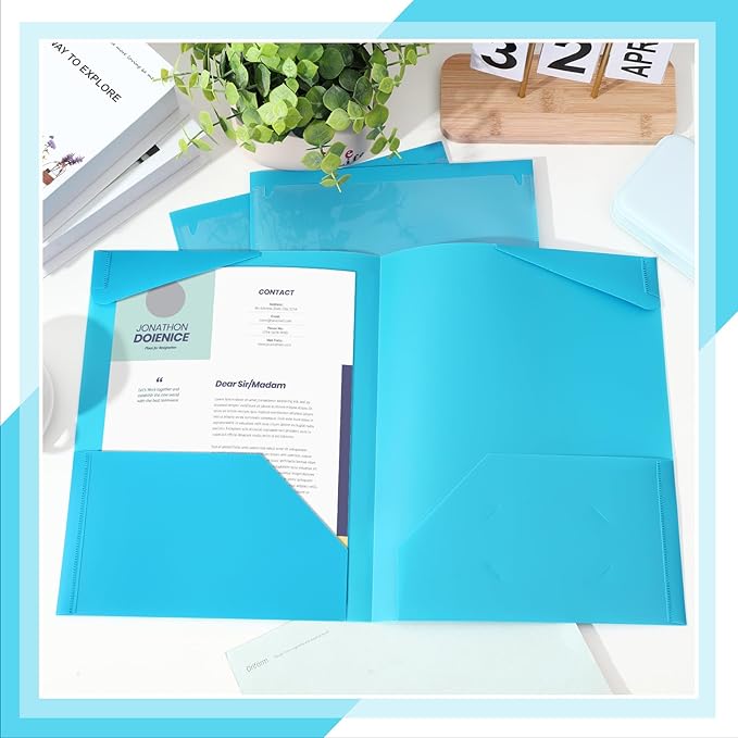 Henoyso 36 Pcs Plastic Folders - Image 6