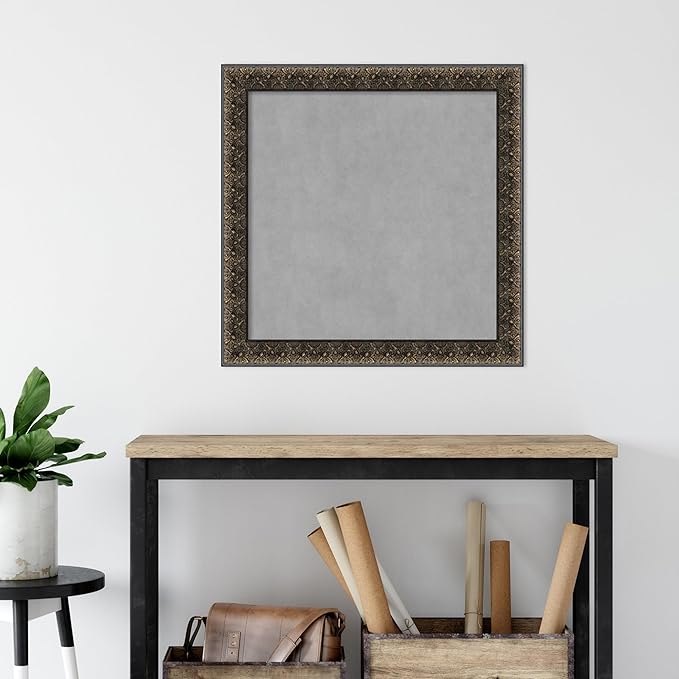 Amanti Art Black Framed Magnetic Board 29x29 Medium Vision Board - Image 5