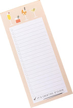 Graphique Cocktail o’clock Magnetic Notepad, 100 Tear-Away Sheets - Image 3