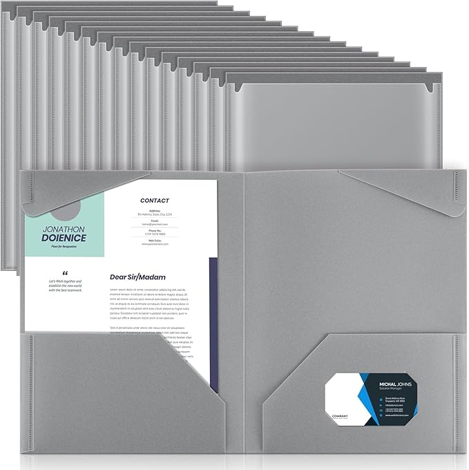 Henoyso 36 Pcs Plastic Folders by Henoyso