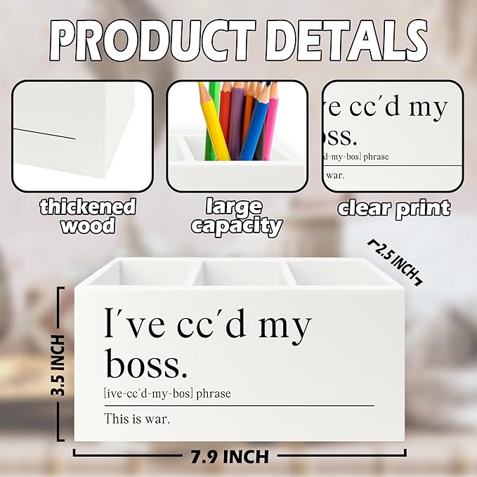 XPH Funny Office Pen Pencil Holder Organizer - Image 7