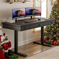 ONBRILL Standing Desk with Drawers, 55 x 23 Inch Electric Height Adjustable by ONBRILL