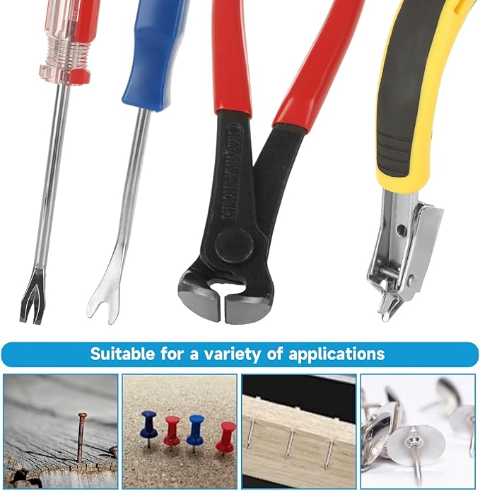 STARVAST 8PCS Nail Puller and Staple Remover Tool Set, Including End Clippers - Image 6