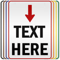 Custom Arrow, Custom Directional Sign, Arrow Down Sign, 36x48 Inches, Reflective