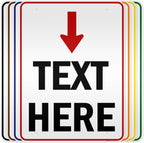Custom Arrow, Custom Directional Sign, Arrow Down Sign, 36x48 Inches, Reflective
