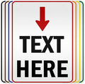 Custom Arrow, Custom Directional Sign, Arrow Down Sign, 36x48 Inches, Reflective by MySignCenter