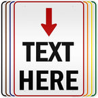 Custom Arrow, Custom Directional Sign, Arrow Down Sign, 36x48 Inches, Reflective by MySignCenter