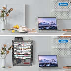 KZWKRG 6 Tier Wall File Organizer Hanging Vertical File Organizer, Wall Mounted - Image 4