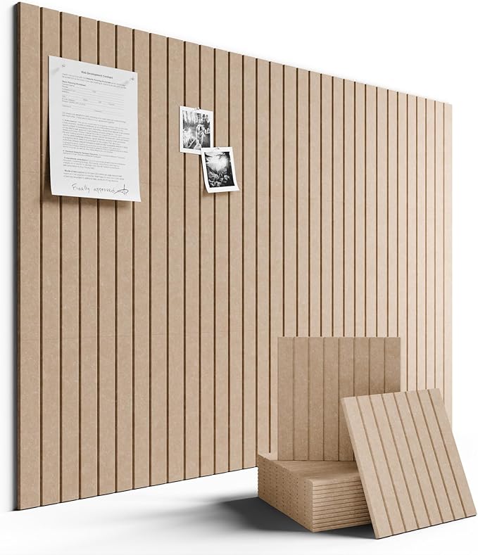 Large Felt Bulletin Board 48" x 36" Cork Board Alternative-12 Pack by FLUXYNARA